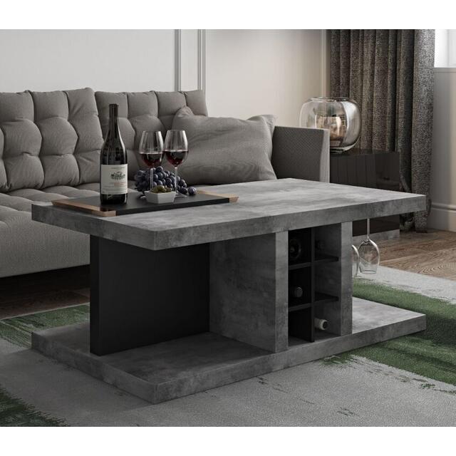 Detroit Black and Grey Bar Coffee Table (sale) image 8