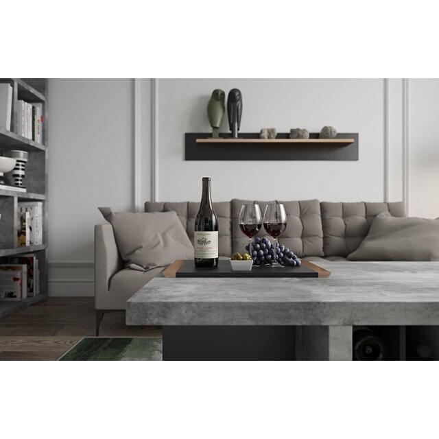 Detroit Black and Grey Bar Coffee Table (sale) image 9