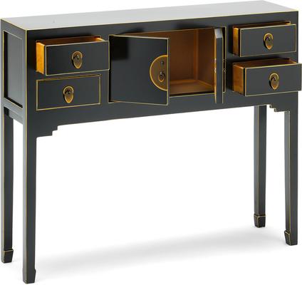 Small Classic Chinese Console Table - Black image 3