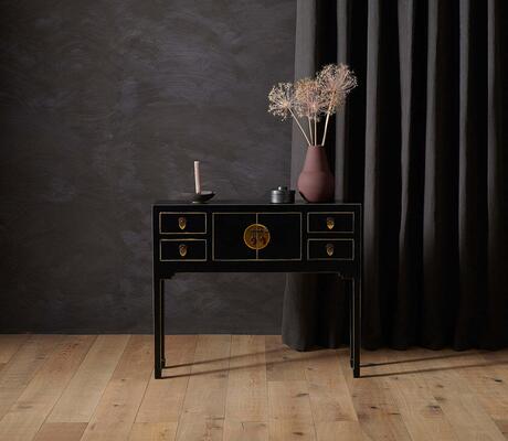 Small Classic Chinese Console Table - Black image 4