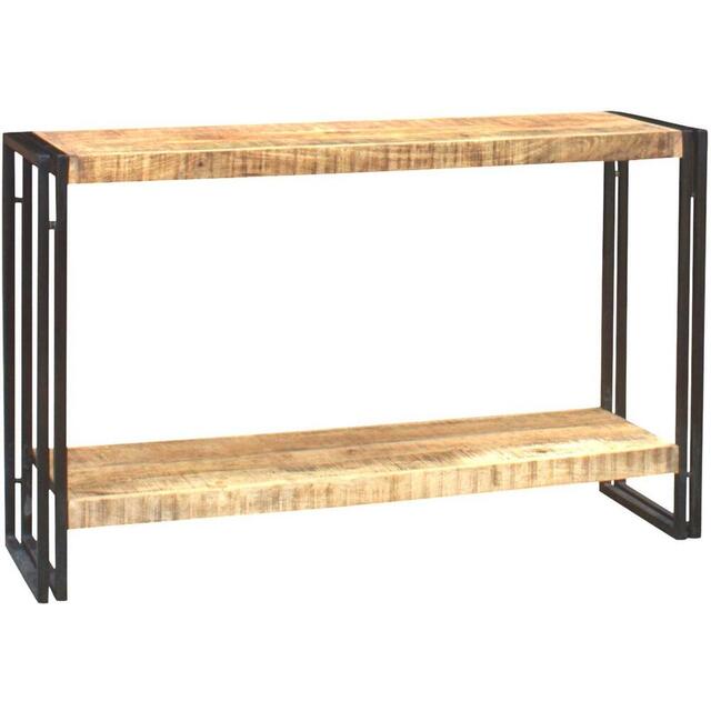 Cosmo Industrial Console Table Reclaimed Wood & Metal