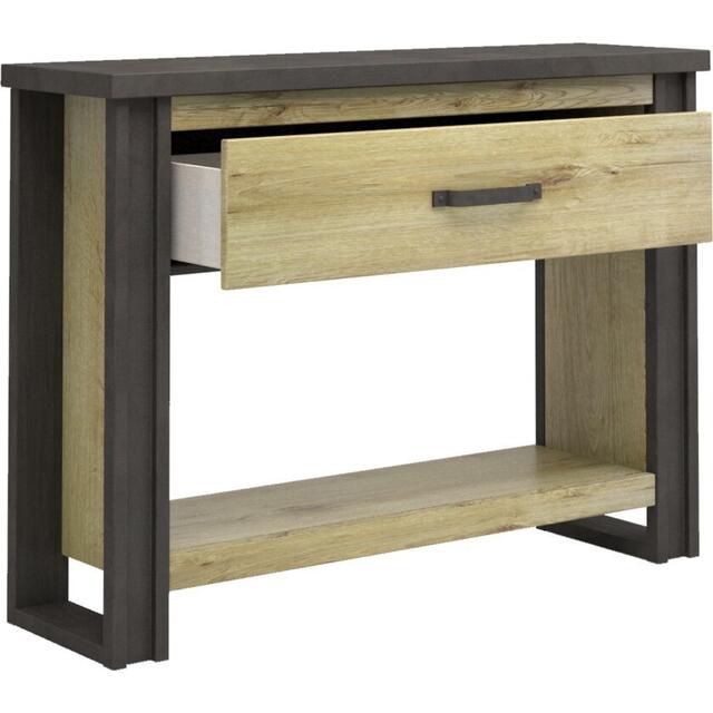 Baxter (Natural) console table with drawer image 4