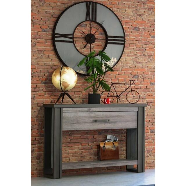 Baxter (Grey) console table with drawer image 5