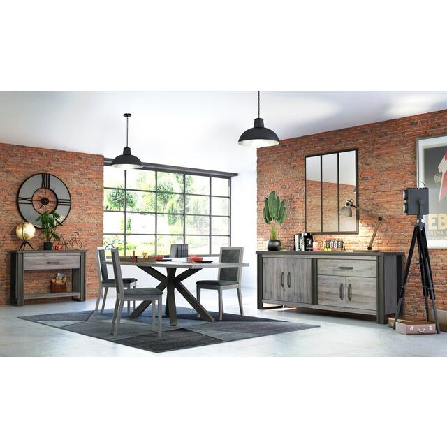 Baxter (Grey) console table with drawer image 7