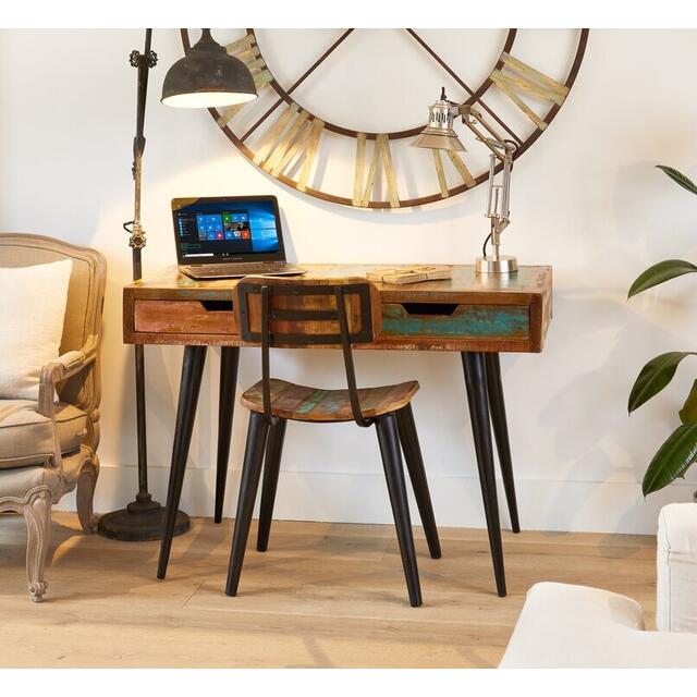 Coastal Chic Laptop Desk Reclaimed Wood image 2