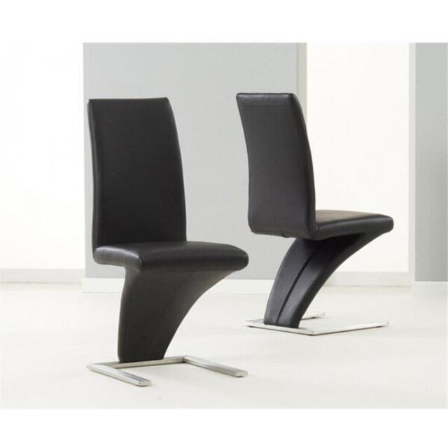 Hereford Z Faux Leather Dining Chair in Grey, Black or White image 2