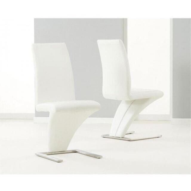 Hereford Z Faux Leather Dining Chair in Grey, Black or White image 3