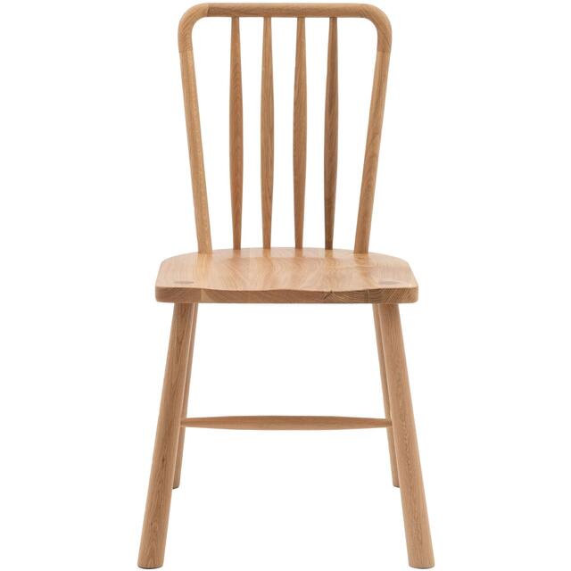 2 x Wycombe Nordic Wooden Dining Chair in Oak or Black
