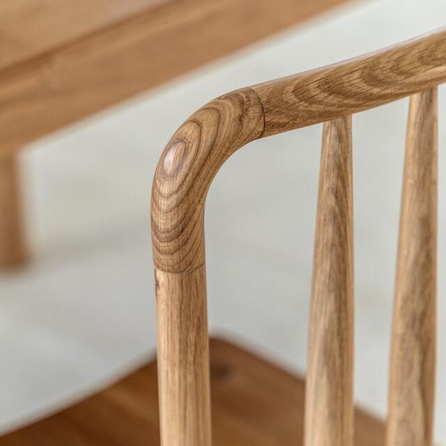 2 x Wycombe Nordic Wooden Dining Chair in Oak or Black image 3