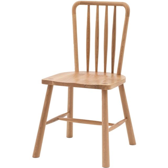 2 x Wycombe Nordic Wooden Dining Chair in Oak or Black image 5