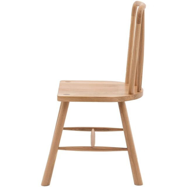 2 x Wycombe Nordic Wooden Dining Chair in Oak or Black image 6