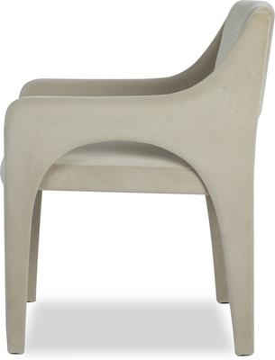 Godard Boutique Velvet or Boucle Dining Chair - Grey or Ivory image 3