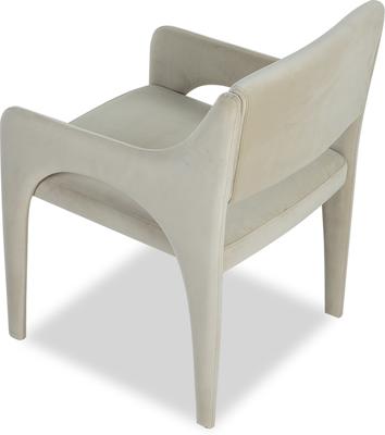 Godard Boutique Velvet or Boucle Dining Chair - Grey or Ivory image 4
