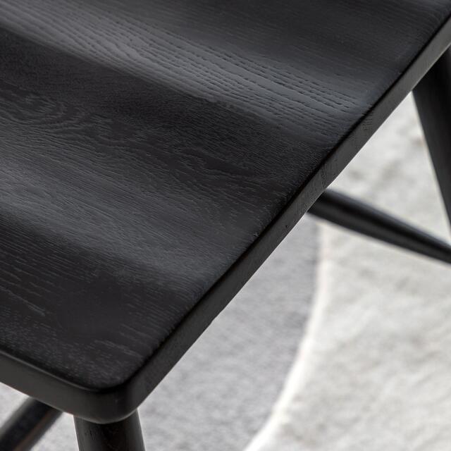 2 x Wycombe Nordic Wooden Dining Chair in Oak or Black image 14