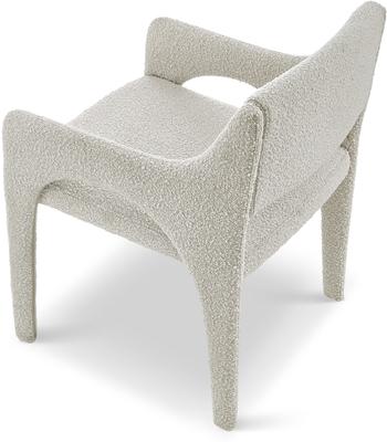 Godard Boutique Velvet or Boucle Dining Chair - Grey or Ivory image 10