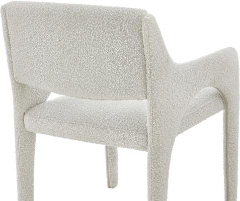 Godard Boutique Velvet or Boucle Dining Chair - Grey or Ivory image 12