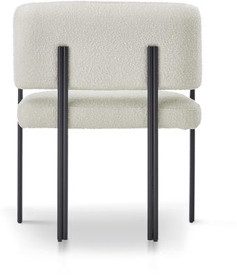 Tatler Art Deco Dining Chair - Ivory Boucle Sand or Grey Fabric image 9