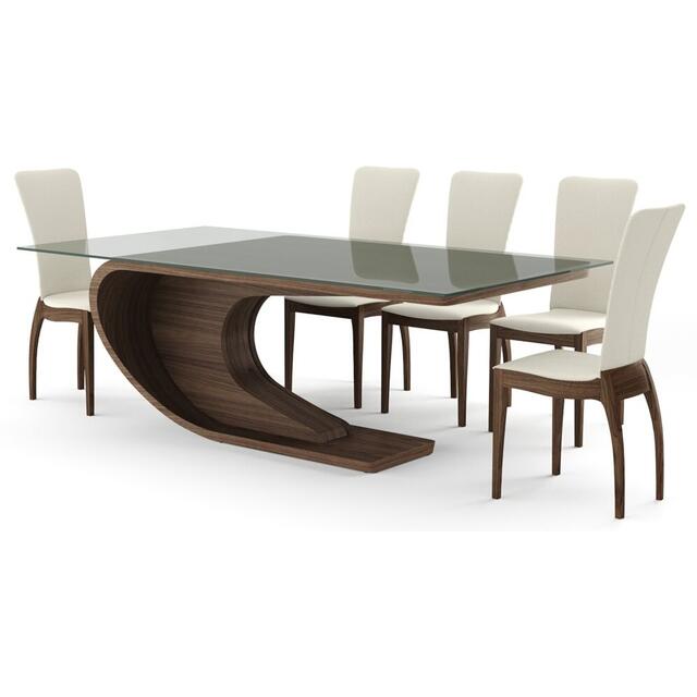 Tom Schneider Crest Curved Wooden Dining Table image 5
