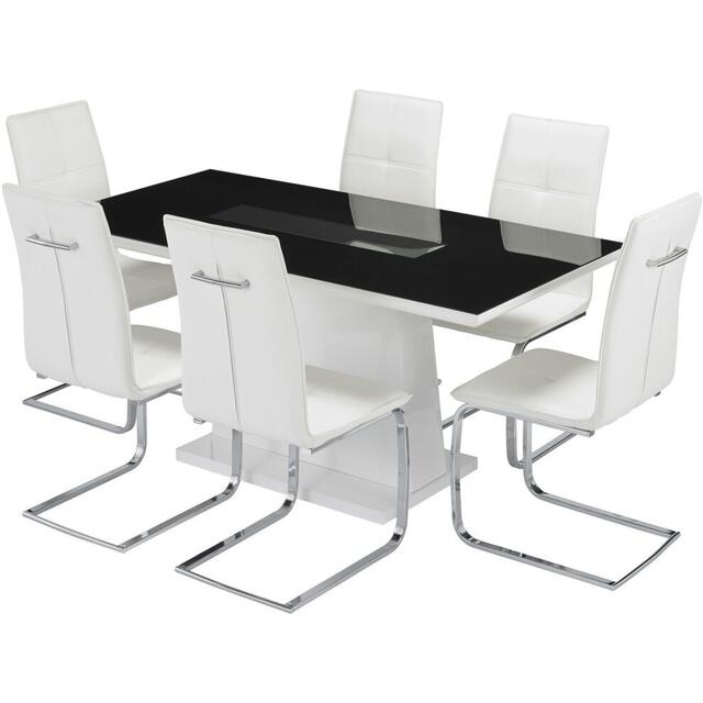 Curix (LED) dining table and Opus chairs image 6