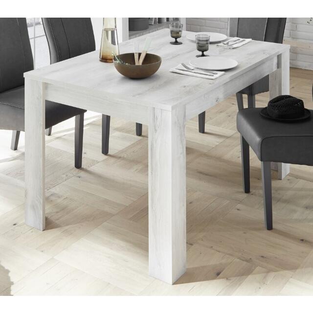 Como 137cm Dining Table with 48cm Extension - White Pine Finish image 2