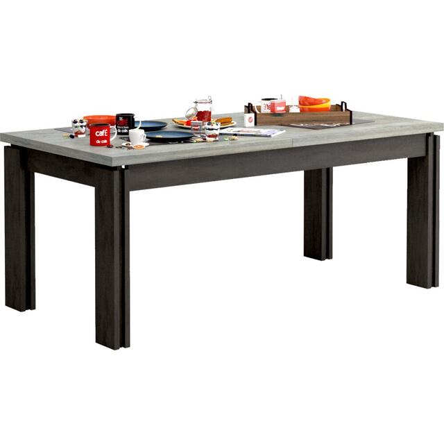 Baxter (Grey) extending dining table image 2