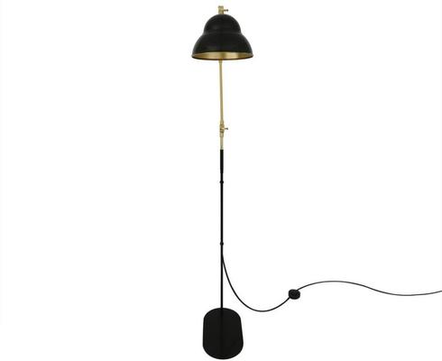 Sliema Modern Floor Lamp Adjustable Black and Brass image 4