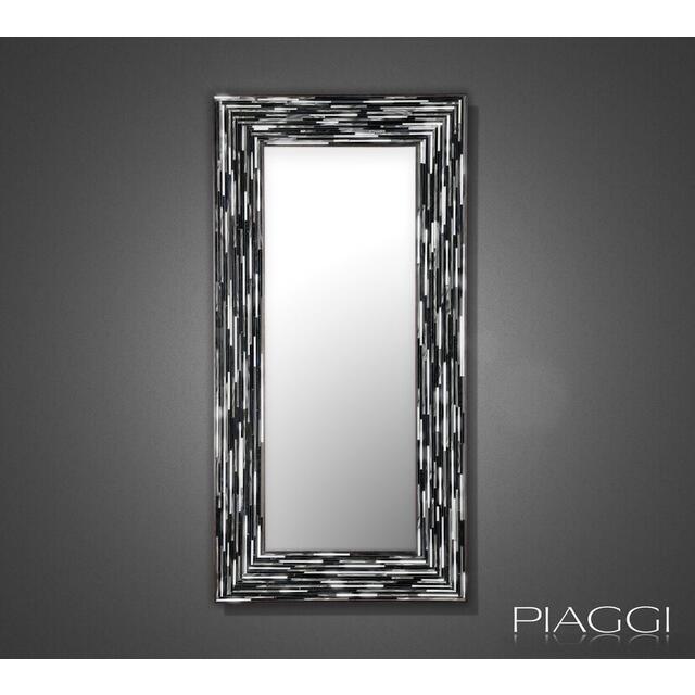 Big Q Grey Glass Mosaic Modern Mirror image 2