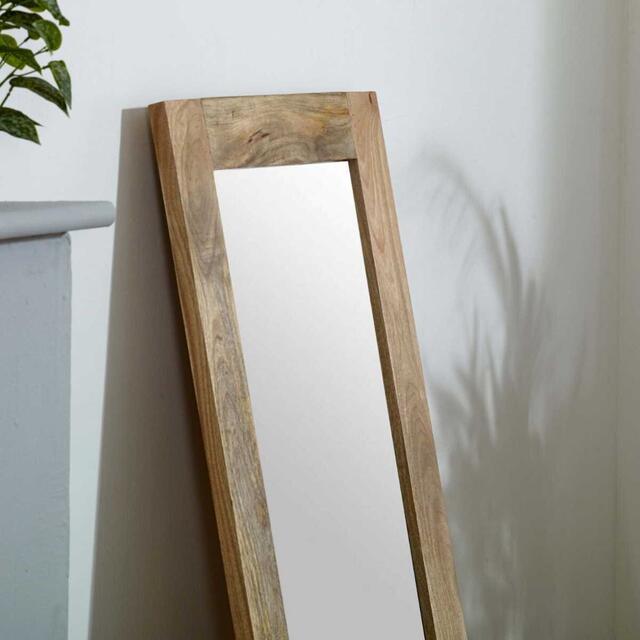 Surrey Solid Mango Wood Frame Rectangular Mirror Extra Long  image 2