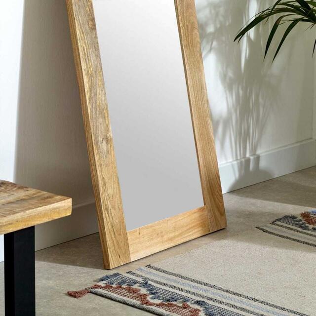 Surrey Solid Mango Wood Frame Rectangular Mirror Extra Long  image 4