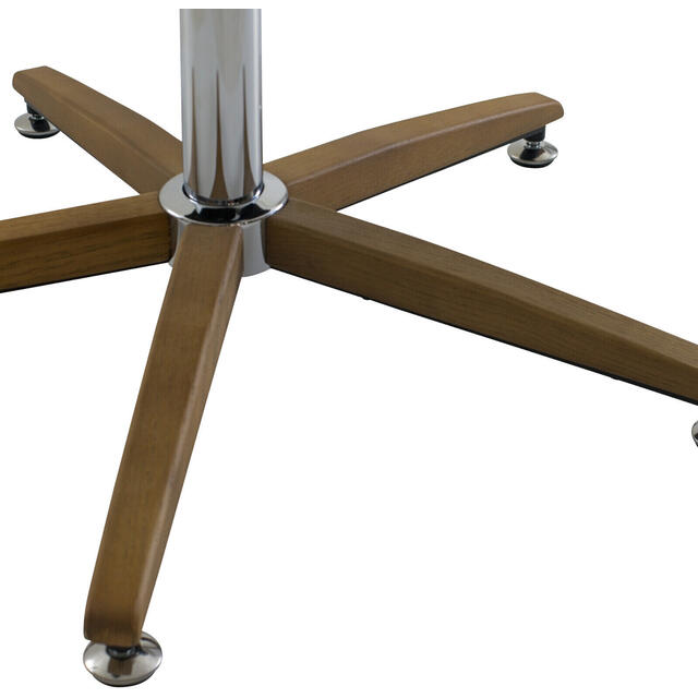 Koda Art Deco Height-Adjustable Swivel Desk Chair in Natural Linen Fabric image 6