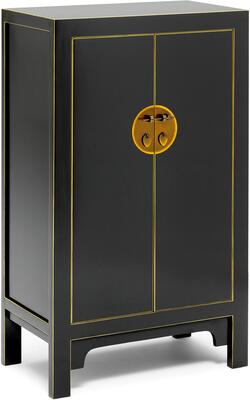 Medium Classic Chinese Cabinet - Black