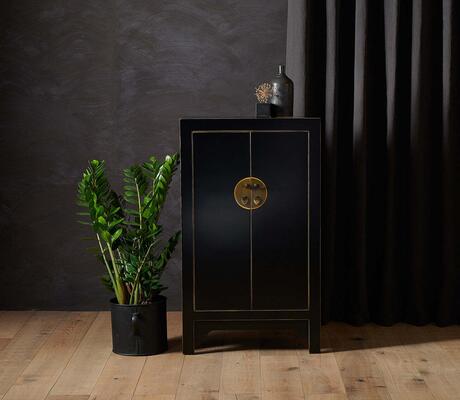 Medium Classic Chinese Cabinet - Black image 4