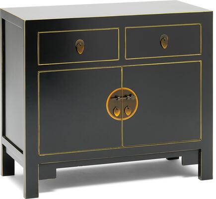 Medium Classic Chinese Sideboard – Black