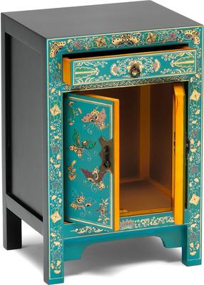 Small Decorated Classic Chinese Cabinet - Blue image 3