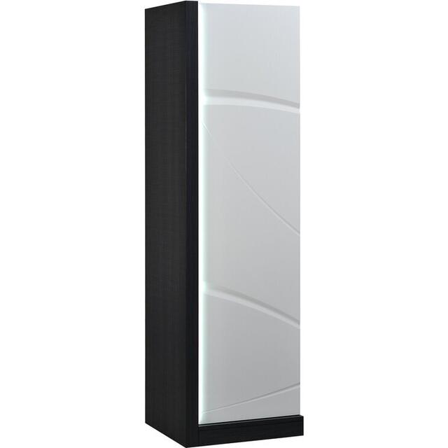 Elypse White Gloss & Dark Grey 1 Door Storage Cabinet
