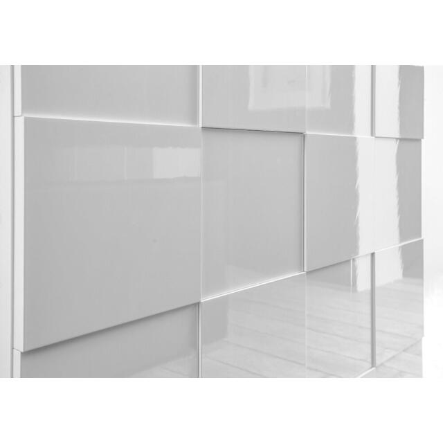 Treviso Long Sideboard - Two Doors/Four Drawers White High Gloss image 3