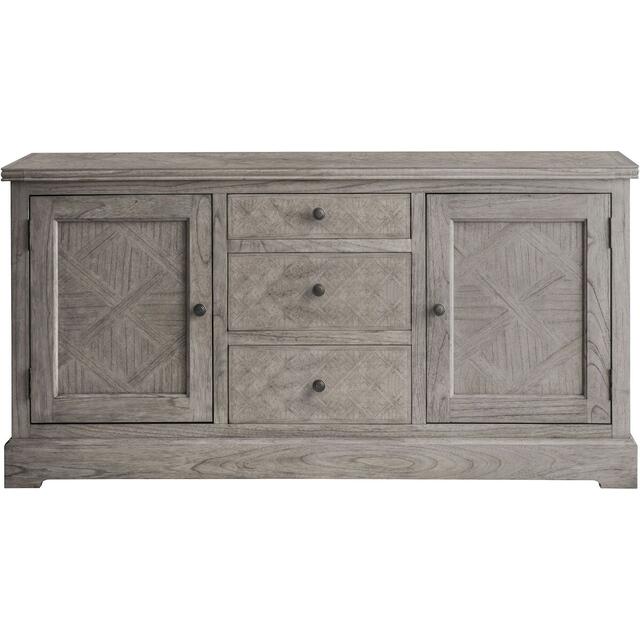 Mustique French Colonial 2 Door 3 Drawer Sideboard in Mindy Wood with  Inlaid Parquet Design