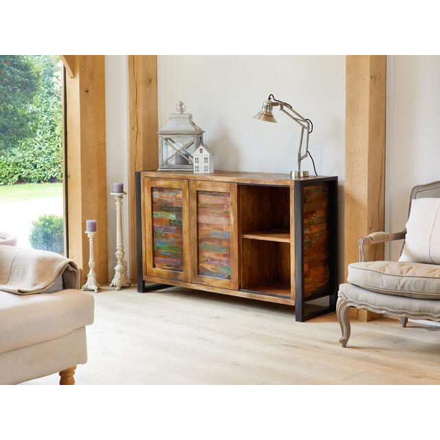 Urban Chic Reclaimed 2 Door 4 Drawer Sideboard image 2