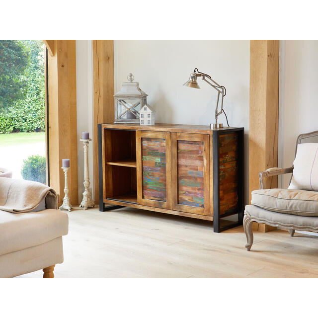 Urban Chic Reclaimed 2 Door 4 Drawer Sideboard image 3