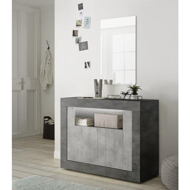 Como Two Door Sideboard - Anthracite and Grey Finish