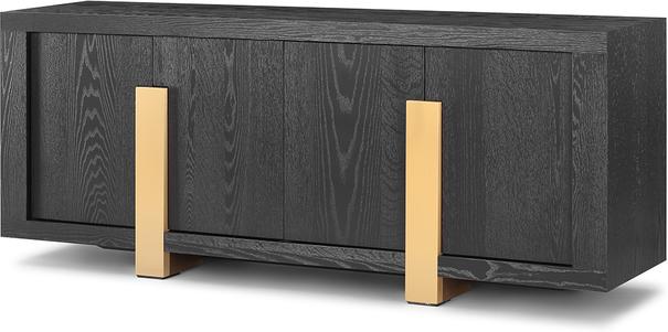 Parma Art Deco Sideboard Wenge with Brass Accent