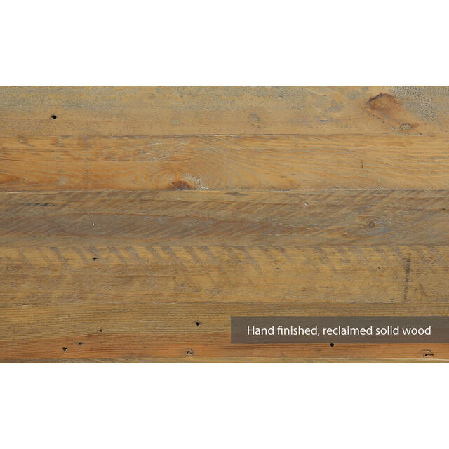 Urban Elegance Living Room High Cabinet Reclaimed Wood and Aluminium image 4
