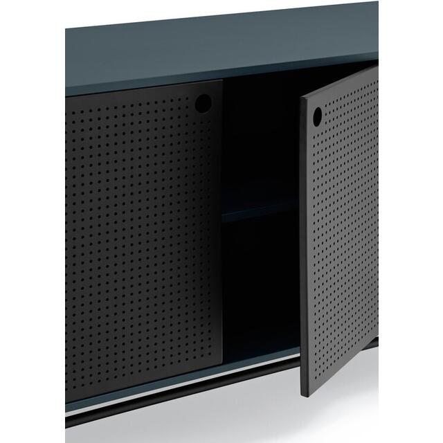 Punto Two Door Eight Drawer Sideboard - Dark Blue and Matt Black image 5