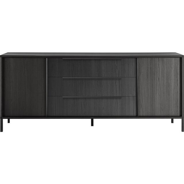 Santorini Two Doors/Three Drawers Sideboard - Black Oak Finish ...