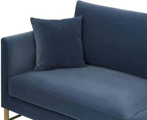 Vero 3 Seater Sofa in Mink Brown or Deep Blue Velvet image 10