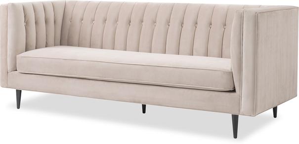 Harper Art Deco 3 Seater Sofa Dark Grey or Limestone image 7