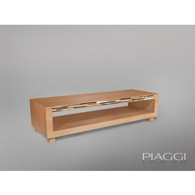 Piaggi TV Stand with Mosaic Inlay - Light Oak