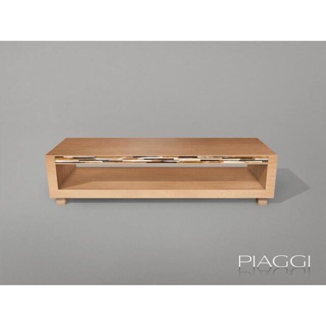 Piaggi TV Stand with Mosaic Inlay - Light Oak image 3