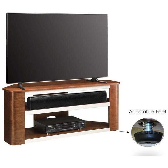 Jual Modern Acoustic Corner TV Stand Walnut JF708 image 7