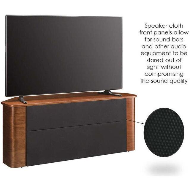 Jual Modern Acoustic Corner TV Stand Walnut JF708 image 9